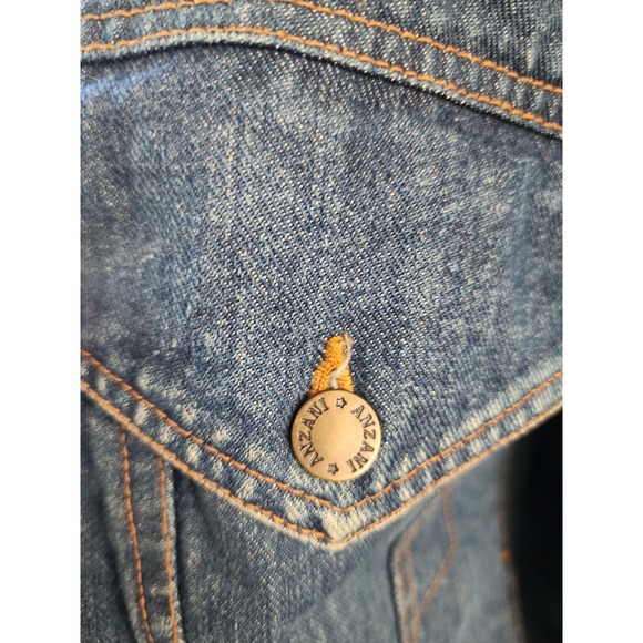 Vintage‎ Anzani Denim Jacket Blue Jean Trucker Coat Women's Classic Casual - Picture 5 of 10